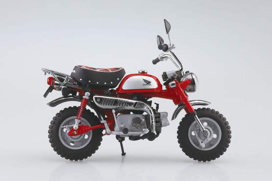 Honda Monkey Limited Monza Red (Original Character) Diecast Bike Series 1/12 11cm Aoshima 