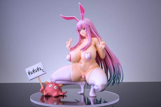 NeneneG Design Pink Hair-chan (Original Character) PVC-Statue 1/5 21cm Daiki Kougyou 
