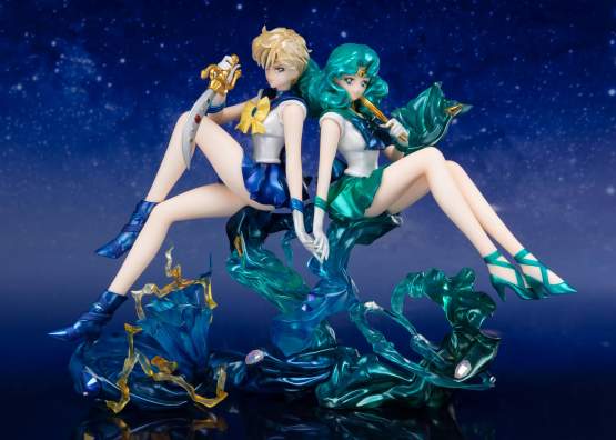 Sailor Neptun & Sailor Uranus (Sailor Moon) FiguartsZERO Chouette PVC-Statuen-Set 16-17cm Bandai Tamashii Nations 