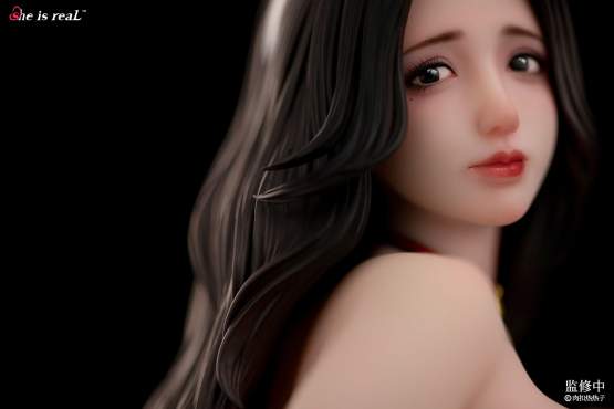 She is real Rou Kou Re Re Zi (Original Character) PVC-Statue 1/5 33cm BearPanda 