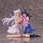 Tsubasa Hanekawa Set re-run (Nekomonogatari Monogatari Series) PVC-Statue 19cm Union Creative 