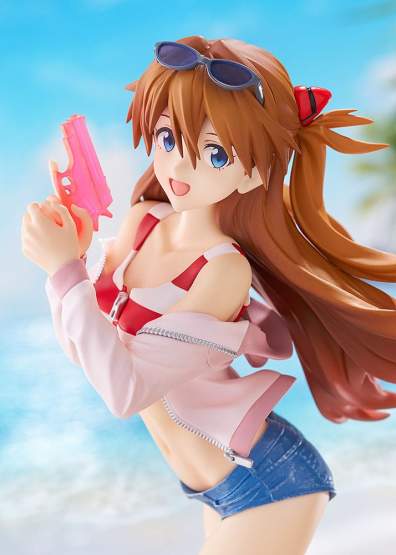 Beach Queens: Asuka Shikinami Langley L-Size (Rebuild of Evangelion) POP UP PARADE L PVC-Statue 22cm Good Smile Company 