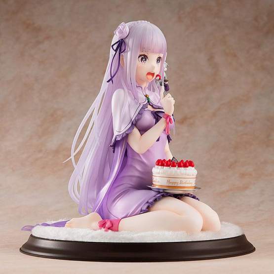 Emilia Birthday Cake Version (Re:ZERO Starting Life in Another World) PVC-Statue 1/7 13cm Kadokawa 