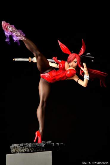 Erza Scarlet High Kick Crimson Bunny Version (Fairy Tail) PVC-Statue 1/6 37cm Orca Toys 