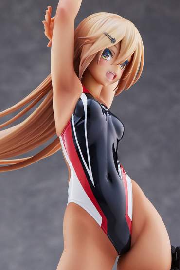 Kouhai-chan of the Swim Club Red Line Swimsuit Version (Arms Note) PVC-Statue 1/7 29cm Amakuni 