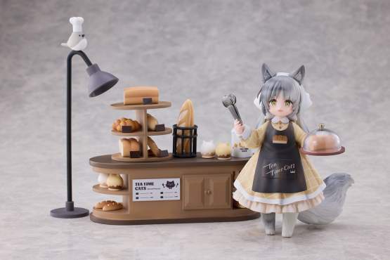Tea Time Cats - Cat Town Bakery Staff & Customer Set (Decorated Life Collection) PVC-Statue 12cm Ribose 