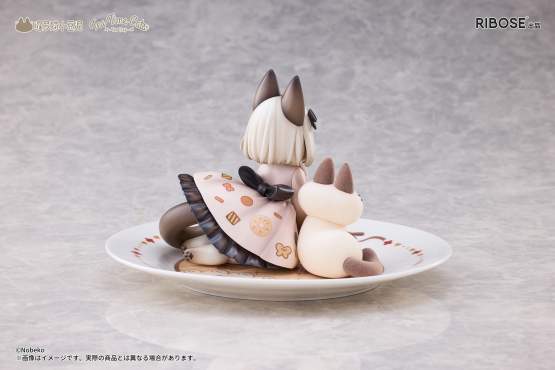 Tea Time Cats x Siamese Cat Azuki-san Friendship Collaboration Exclusive Set (Decorated Life Collection) PVC-Statue 18cm Ribose 