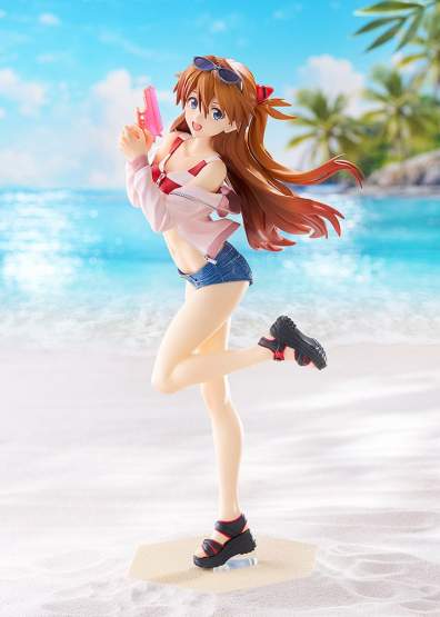 Beach Queens: Asuka Shikinami Langley L-Size (Rebuild of Evangelion) POP UP PARADE L PVC-Statue 22cm Good Smile Company 