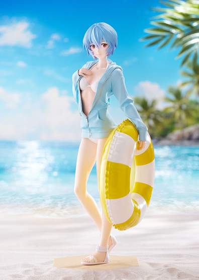 Beach Queens: Rei Ayanami L-Size (Rebuild of Evangelion) POP UP PARADE L PVC-Statue 22cm Good Smile Company 