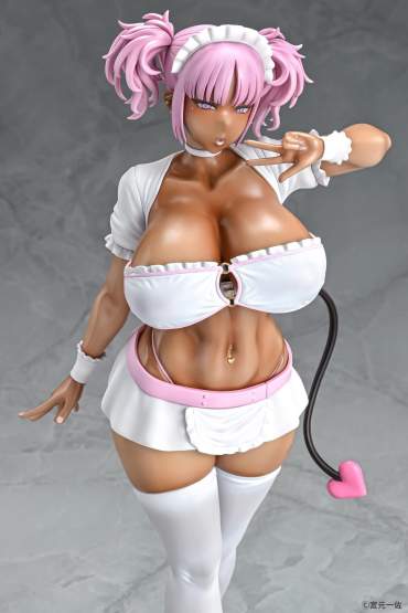Black Gal Maid Succubus Cocoa Pink Version (Original Character) PVC-Statue 1/6 30cm Q-Six 