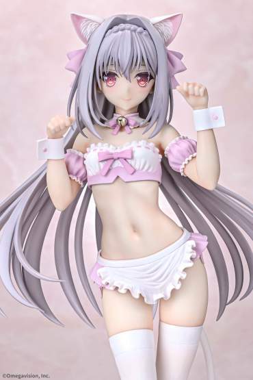 Luna Sakurakouji Cat Maid Sakura Color Version (Tsuki ni Yorisou Otome no Sahou) PVC-Statue 1/6 26cm Q-Six 
