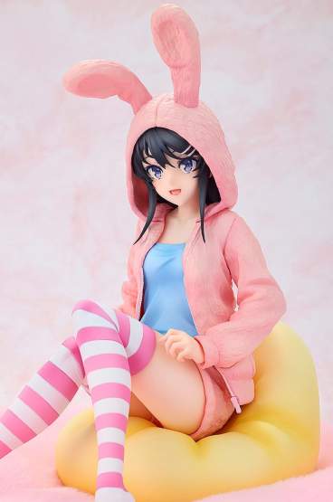 Mai Sakurajima Hoodie Look Rabbit Ears Version (Rascal Does Not Dream of a Knapsack Kid) PVC-Statue 1/7 18cm Kadokawa 
