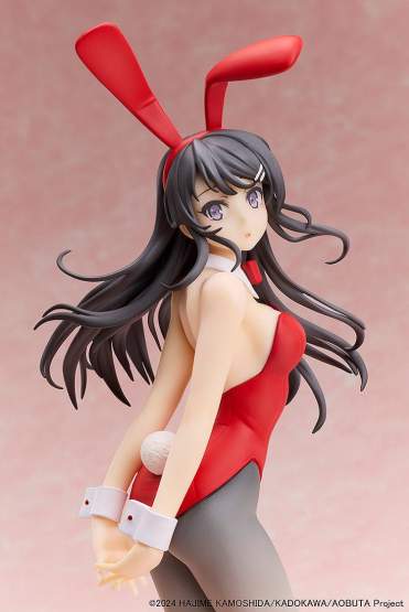 Mai Sakurajima Red Bunny Girl Version (Rascal Does Not Dream of Bunny Girl Senpai) PVC-Statue 1/7 27cm Aniplex 