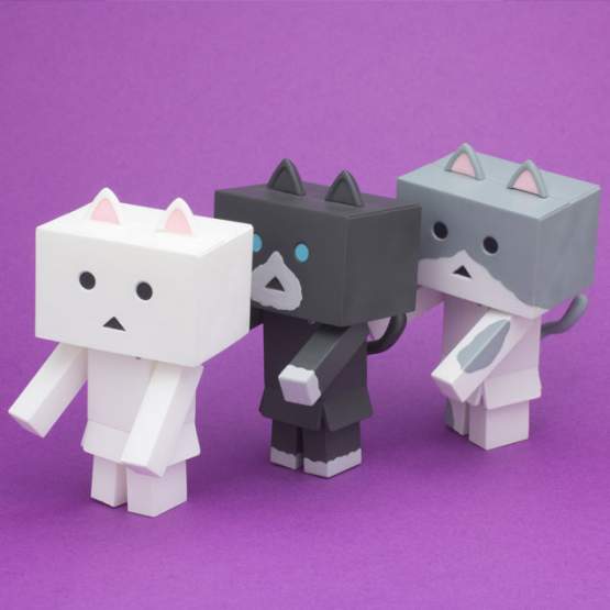 Nyanboard Cat in Danboard Sortiment 10 Stk. (Yotsubato!) Actionfiguren 6cm Sentinel ***SORTIERT**** 