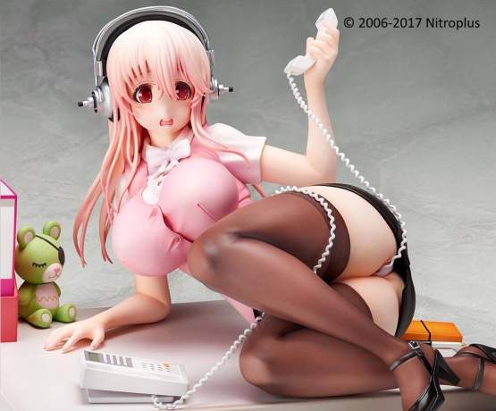 Super Sonico Clumsy OL Version (Nitro Super Sonic) PVC-Statue 13cm Native 