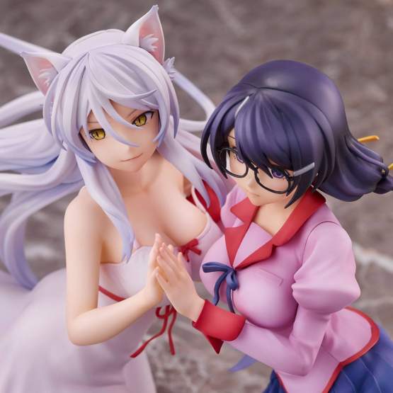 Tsubasa Hanekawa Set re-run (Nekomonogatari Monogatari Series) PVC-Statue 19cm Union Creative 