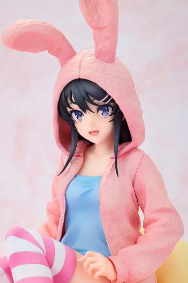 Mai Sakurajima Hoodie Look Rabbit Ears Version (Rascal Does Not Dream of a Knapsack Kid) PVC-Statue 1/7 18cm Kadokawa 