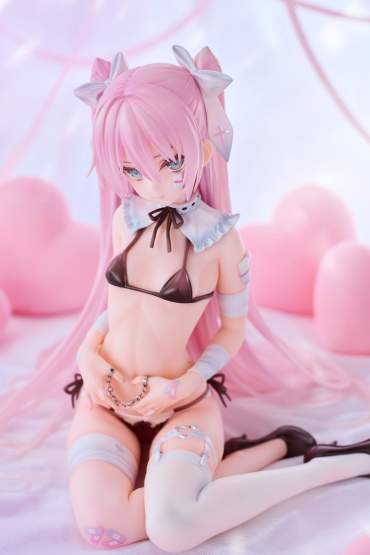 Rurudo Hatsune Thumb Cuffs Version (Original Character) PVC-Statue 1/6 15cm Pink Charm 