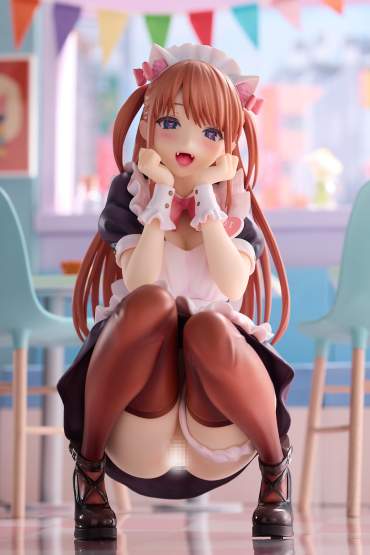Namatoro Maid Cafe Yui-Chan TPK-012 (Original Character) PVC-Statue 1/6 15cm Pink Charm 