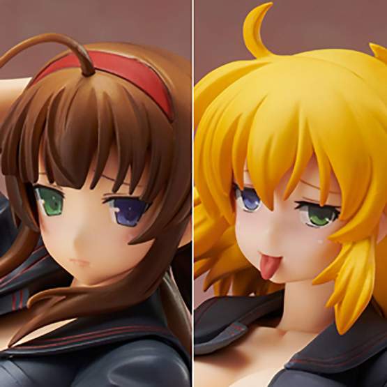 Ryobi x Ryona Bare Body Sailor Uniform Version (Senran Kagura NewWave Gburst) PVC-Statue 1/10 19cm Proovy 