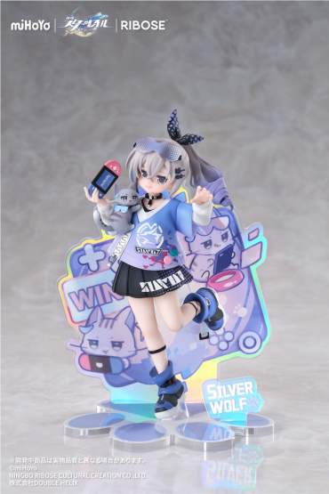 Silver Wolf Version Rise Up Little Cat Series (Honkai: Star Rail Rise Up) PVC-Statue 1/7 19cm Ribose 