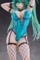 Green Twin Tail Bunny-chan Fishnet Tights Version (Original Character) PVC-Statue 1/6 43cm PartyLook 