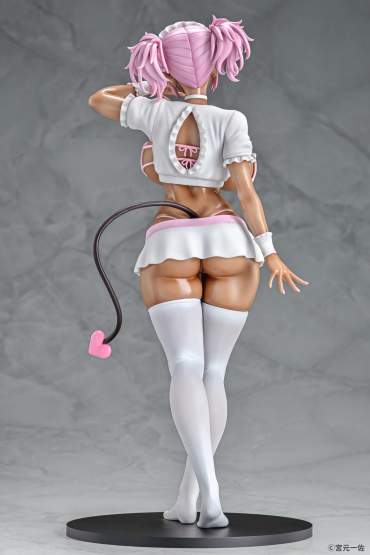 Black Gal Maid Succubus Cocoa Pink Version (Original Character) PVC-Statue 1/6 30cm Q-Six 