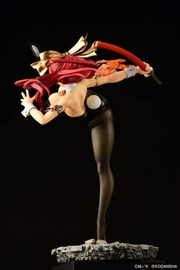 Erza Scarlet High Kick Black Bunny Version (Fairy Tail) PVC-Statue 1/6 37cm Orca Toys 