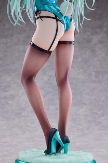 Green Twin Tail Bunny-chan (Original Character) PVC-Statue 1/6 43cm PartyLook 