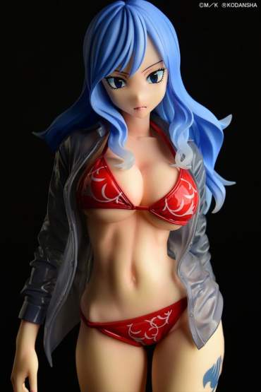 Jubia Lokser Gravure Style see-through Red Bikini!! (Fairy Tail) PVC-Statue 1/6 25cm Orca Toys 