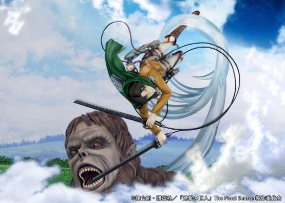 Levi vs Beast Titan Version (Attack on Titan) PVC-Statue 1/7 28cm Proof 