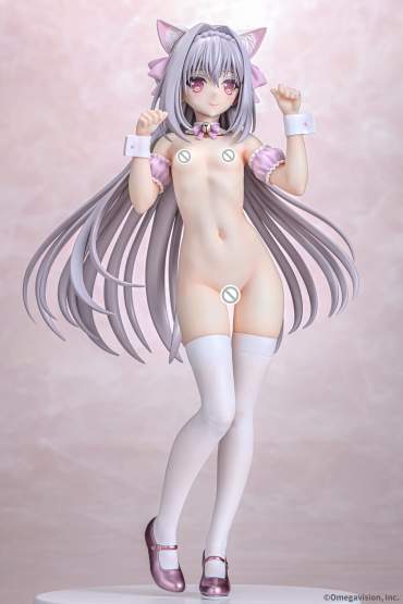 Luna Sakurakouji Cat Maid Sakura Color Version (Tsuki ni Yorisou Otome no Sahou) PVC-Statue 1/6 26cm Q-Six 