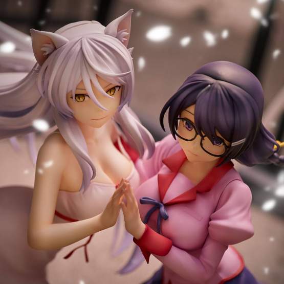 Tsubasa Hanekawa Set re-run (Nekomonogatari Monogatari Series) PVC-Statue 19cm Union Creative 