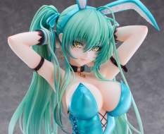 Green Twin Tail Bunny-chan Fishnet Tights Version (Original Character) PVC-Statue 1/6 43cm PartyLook 