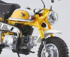 Honda Monkey Plasma Yellow (Original Character) Diecast Bike Series 1/12 11cm Aoshima 