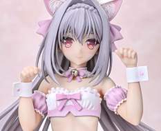 Luna Sakurakouji Cat Maid Sakura Color Version (Tsuki ni Yorisou Otome no Sahou) PVC-Statue 1/6 26cm Q-Six 