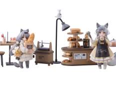 Tea Time Cats - Cat Town Bakery Staff & Customer Set (Decorated Life Collection) PVC-Statue 12cm Ribose 