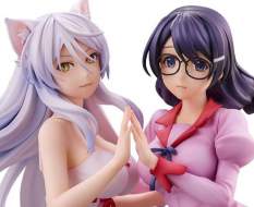 Tsubasa Hanekawa Set re-run (Nekomonogatari Monogatari Series) PVC-Statue 19cm Union Creative 